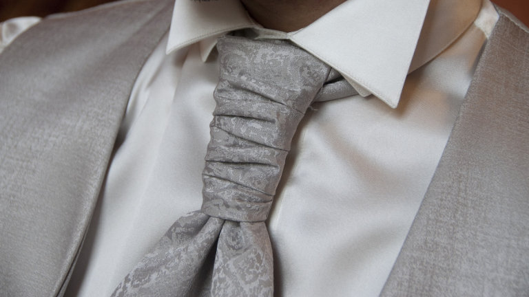 Wedding Silver Tie
