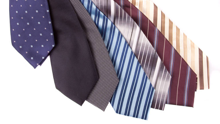 A variety of neckties